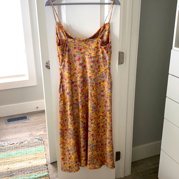 DYNAMITE COWL NECK SATIN SLIP DRESS - Picture 5 of 6